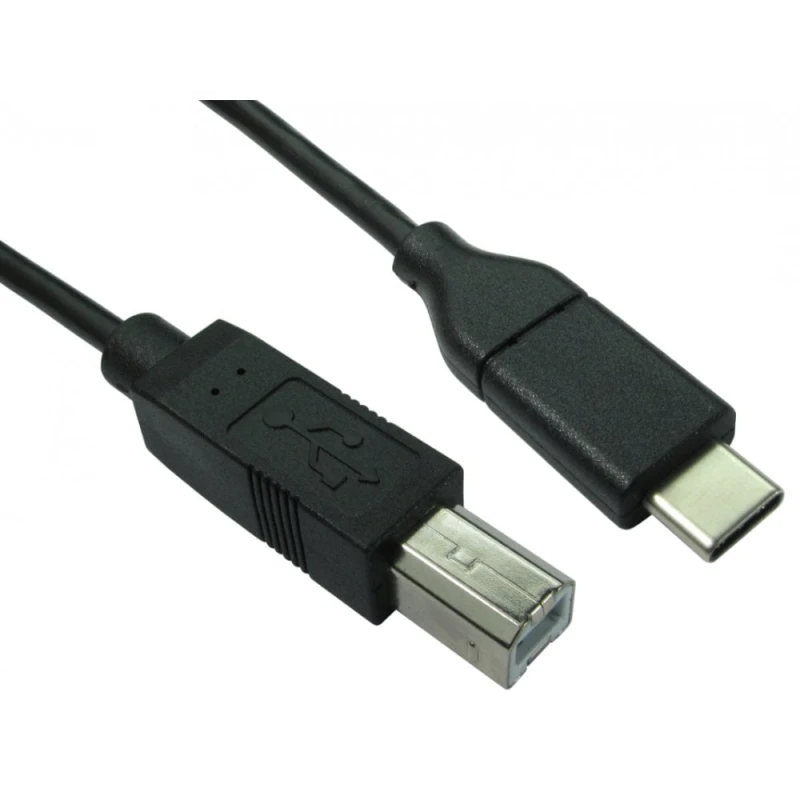 Image of Cables Direct USB3C-871 USB cable USB 2.0 1m USB C USB B Black