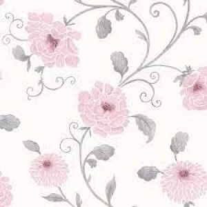 Image of Arthouse Wallpaper Antoinette White Pink