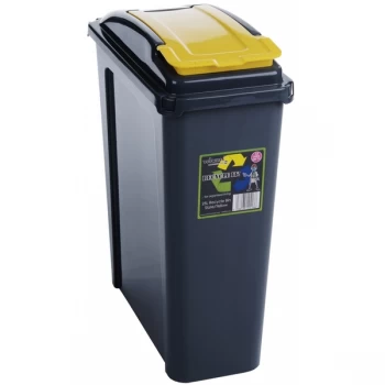 Image of Wham Recycling Bin 25Ltr Yellow