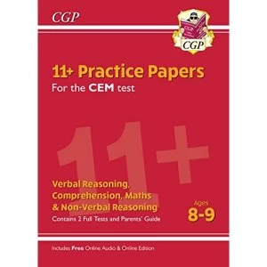 Image of New 11+ CEM Practice Papers - Ages 8-9 (with Parents' Guide & Online Edition) Paperback / softback 2019