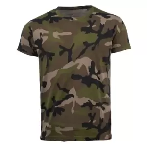 Image of SOLS Mens Camo Short Sleeve T-Shirt (L) (Camouflage)
