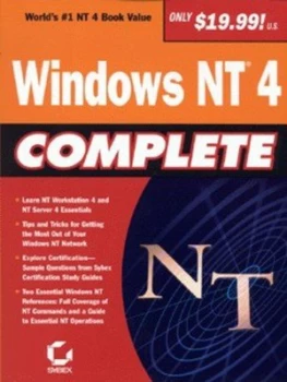 Image of Windows Nt 4 Complete by Sybex Inc Paperback