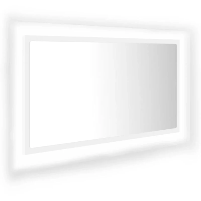 Image of VIDAXL LED Bathroom Mirror White 80x8.5x37cm Acrylic vidaXL 8720286221099