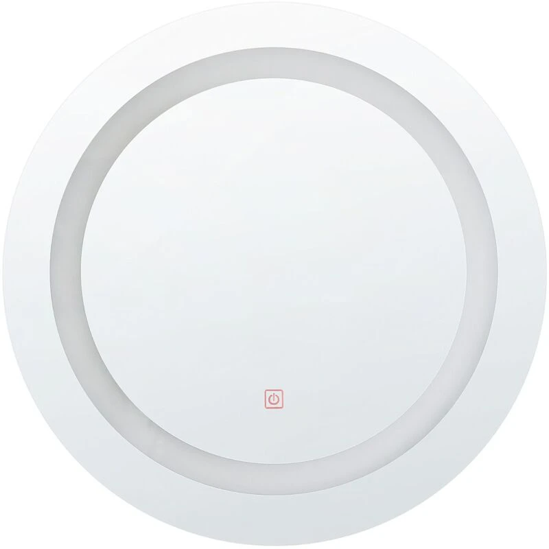 Image of Beliani LED Bathroom Mirror Selune 58cm 58cm Silver