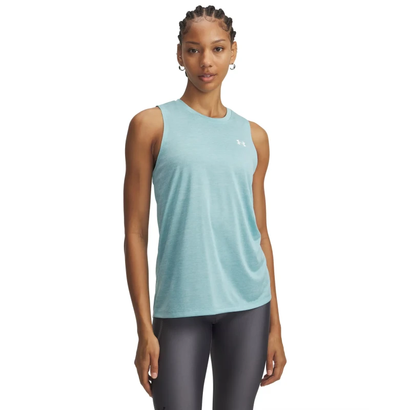 Image of Womens tank top Under Armour Tech Twist Bleu Female M