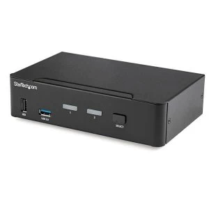 image of Startech KVM Switch 2 Port DP 4K60 USB 3.0