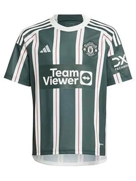 Image of adidas Manchester United Away Shirt 2023 2024 Junior - Size 7 - 8 Years