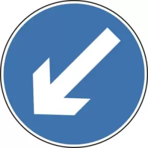 Image of Keep Left Arrow - Classic Roll Up Traffic Sign (600MM)