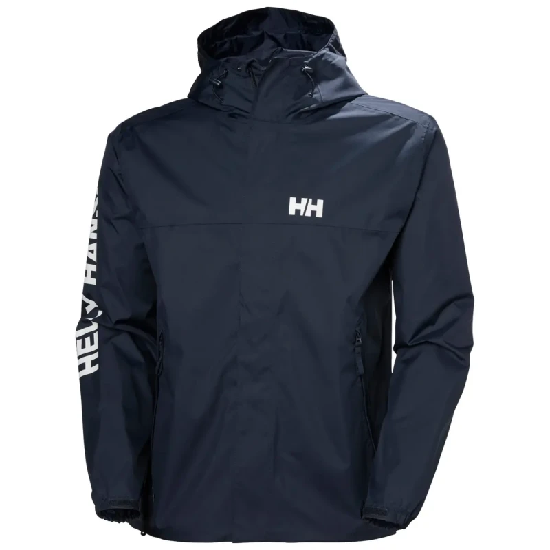 Image of Helly Hansen Hooded waterproof jacket Helly Hansen Ervik Bleu Male 2XL