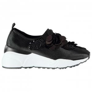 image of Firetrap Flower Sock Trainers - Black