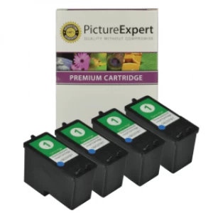 Image of Lexmark 1 / 18C0781 x 4 Compatible Colour Ink Cartridges
