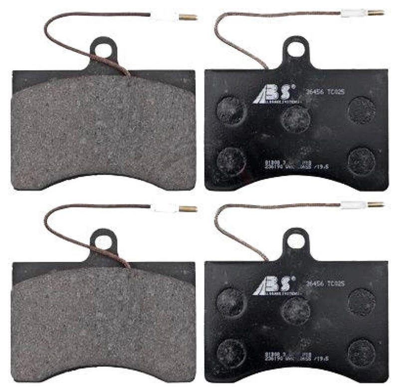 Image of A.B.S. 36456 Brake pad set with integrated wear sensor Brake Pad Set,disc brake (402)