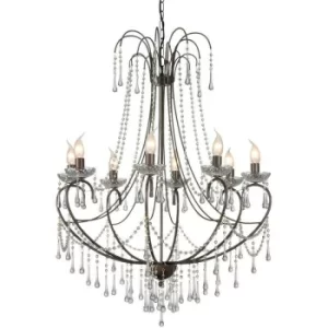 image of Linea Verdace Romance 8 Light Multi Arm Chandeliers Rust