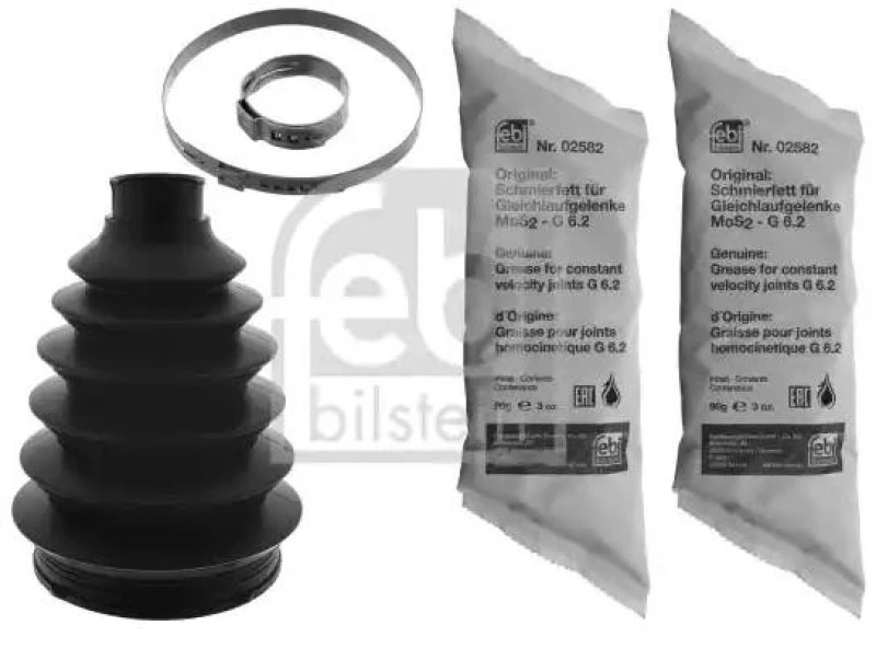 Image of FEBI BILSTEIN 100040 CV Boot Front Axle, Thermoplast Thermoplast Bellow,drive shaft (194)