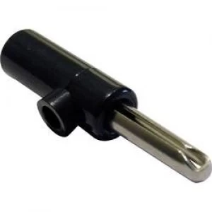 Image of Jack plug Plug straight Pin diameter 4mm Black Schnepp