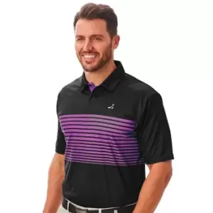 image of Under Par Golf Polo Mens - Black