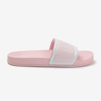 image of Jack Wills Logo Sliders - Pink/White