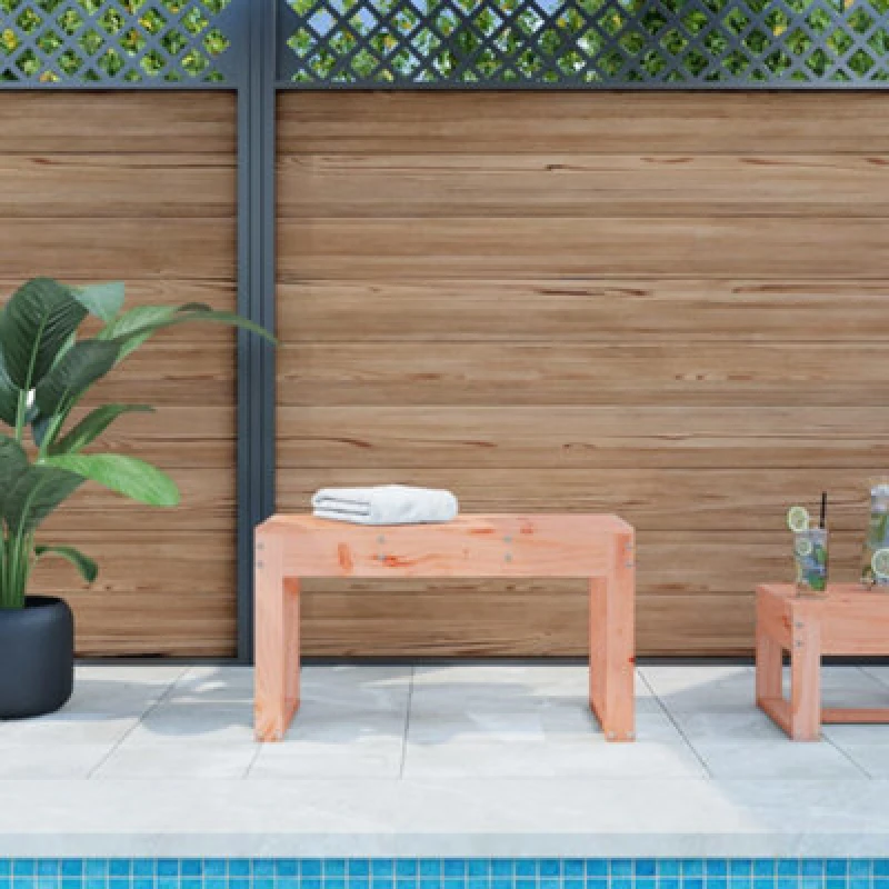 Image of vidaXL Garden Bench 80x38x45cm Solid Wood Douglas, Brown 825091