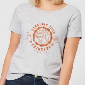 Image of Super Mario Princess Stealer Womens T-Shirt - Grey - XXL