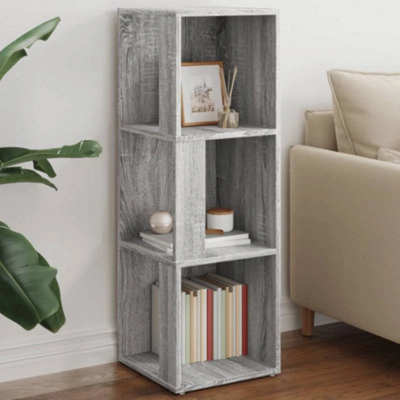 Image of Vidaxl Corner Cabinet Grey Sonoma 33X33X100 Cm Engineered Wood