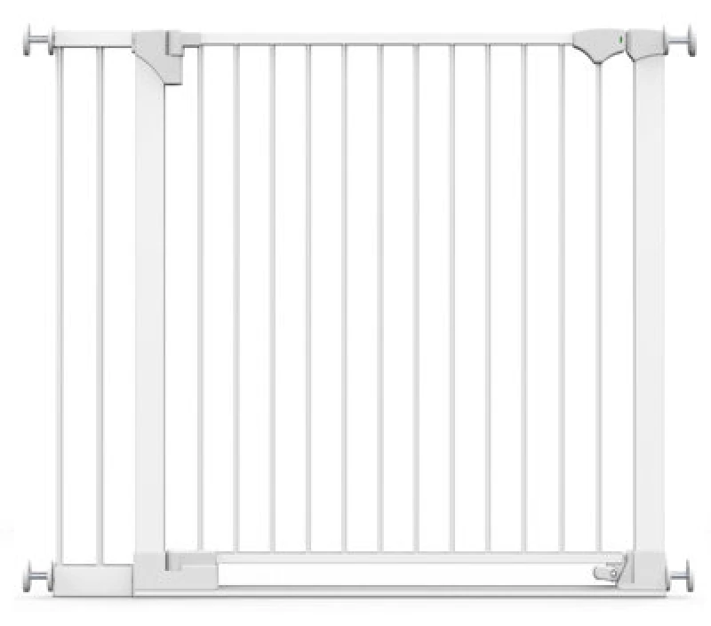 Image of Safetots Safestep Gate, White, 110Cm - 117Cm, Extra Low Walkthough, 81Cm Extra Wide Doorway, Extra Wide Baby Gate