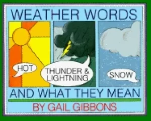 Image of weather words and what they mean