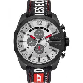 Diesel Silver And Black Chronograph Fashion Watch - DZ4512