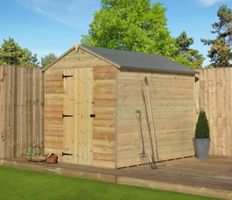 Image of Empire Sheds Empire 9000 Premier Apex Shed 5X5 Pressure Treated Tongue And Groove Wooden Garden Shed (5' X 5' / 5ft X 5ft) (5X5)