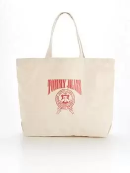 image of Tommy Jeans Canvas Tote - Cream