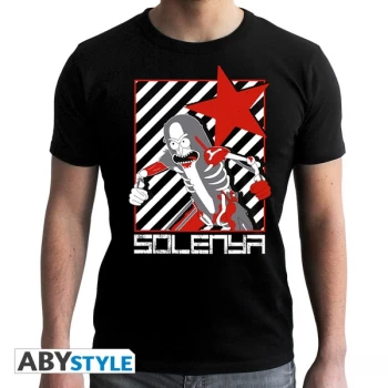 Image of Rick And Morty - Solenya Mens Large T-Shirt - Black