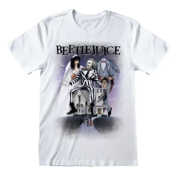 image of Beetlejuice - Poster White Unisex Small T-Shirt - White