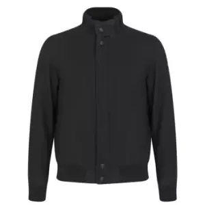 Image of Paul And Shark Wool Bomber Jacket - Blue