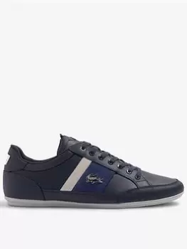 Image of Lacoste Chaymon 223 2 Cma Trainer, Navy/White, Size 10, Men