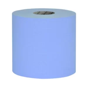 Image of Raphael 1Ply Blue Roll Towel 250m x 200mm (Pack of 6) RT1B250R