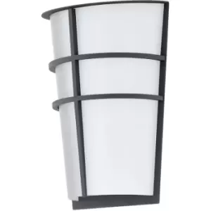 Image of Eglo - Breganzo - LED Outdoor Flush Wall Light Anthracite IP44