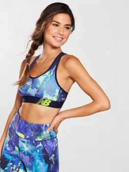 Image of New Balance Printed Pace Bra Multi Multi Size L Women