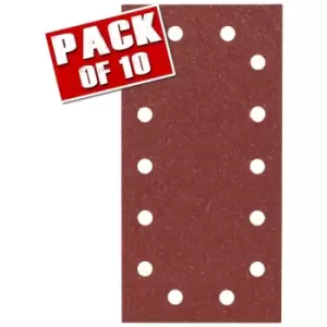 Image of Bosch 115mm x 230mm Velcro Sanding Sheets - 80 Grit - N/A