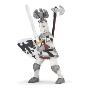 image of PAPO Fantasy World White Crested Knight Toy Figure, Three Years or Above, Multi-colour (39785)