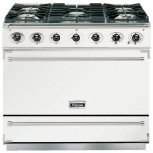 Image of Falcon F900SDFWHNM 87480 90cm Single Cavity Dual Fuel Range Cooker - White