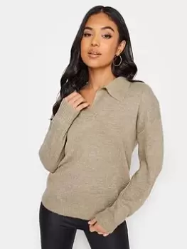 Image of PixieGirl Petite Collared Jumper, Brown, Size 12-14, Women
