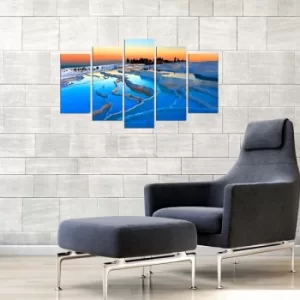 Image of 5KPDMDF-3 Multicolor Decorative MDF Painting (5 Pieces)