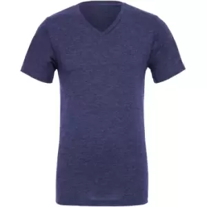 image of Canvas Mens Jersey Short Sleeve V-Neck T-Shirt (S) (Navy Blue)