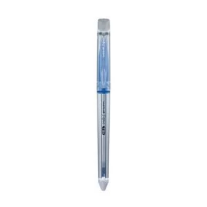 Image of Uni-Ball Signo TSI UF-220 Erasable Rollerball Pen with Twin Tip Eraser Blue Pack of 12