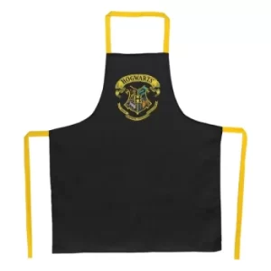 Image of Harry Potter cooking apron Hogwarts Logo Black