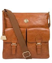 image of Pure Luxuries London Hazelnut 'Azalea' Leather Cross Body Bag - tan