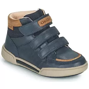 Image of Geox POSEIDO boys's Childrens Shoes (High-top Trainers) in Blue - Sizes 7 toddler,7.5 toddler,8.5 toddler,9.5 toddler
