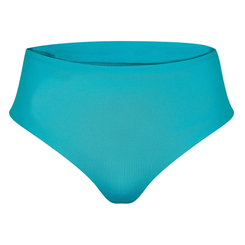 Image of Nike Essential High Waisted Cheeky Bikini - Blue Blue 8