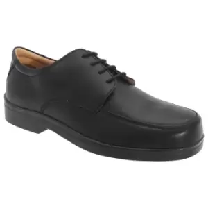 Image of Roamers Mens Extra Wide Fitting Lace Tie Shoes (10 UK) (Black)