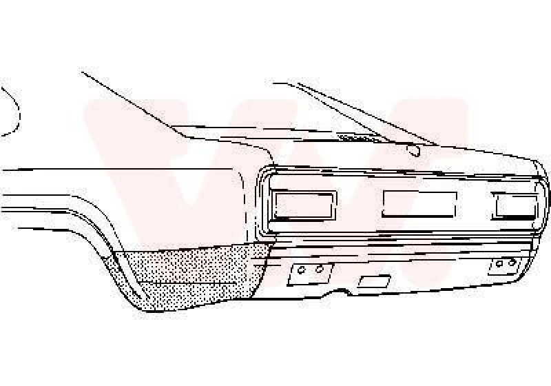 Image of VAN WEZEL Side panel VAN WEZEL 1851.33