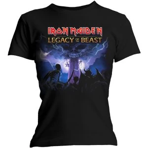 Image of Iron Maiden - Legacy Army Womens Large T-Shirt - Black